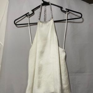 Zara Rhinestone Halter Top - S/M